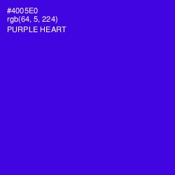 #4005E0 - Purple Heart Color Image